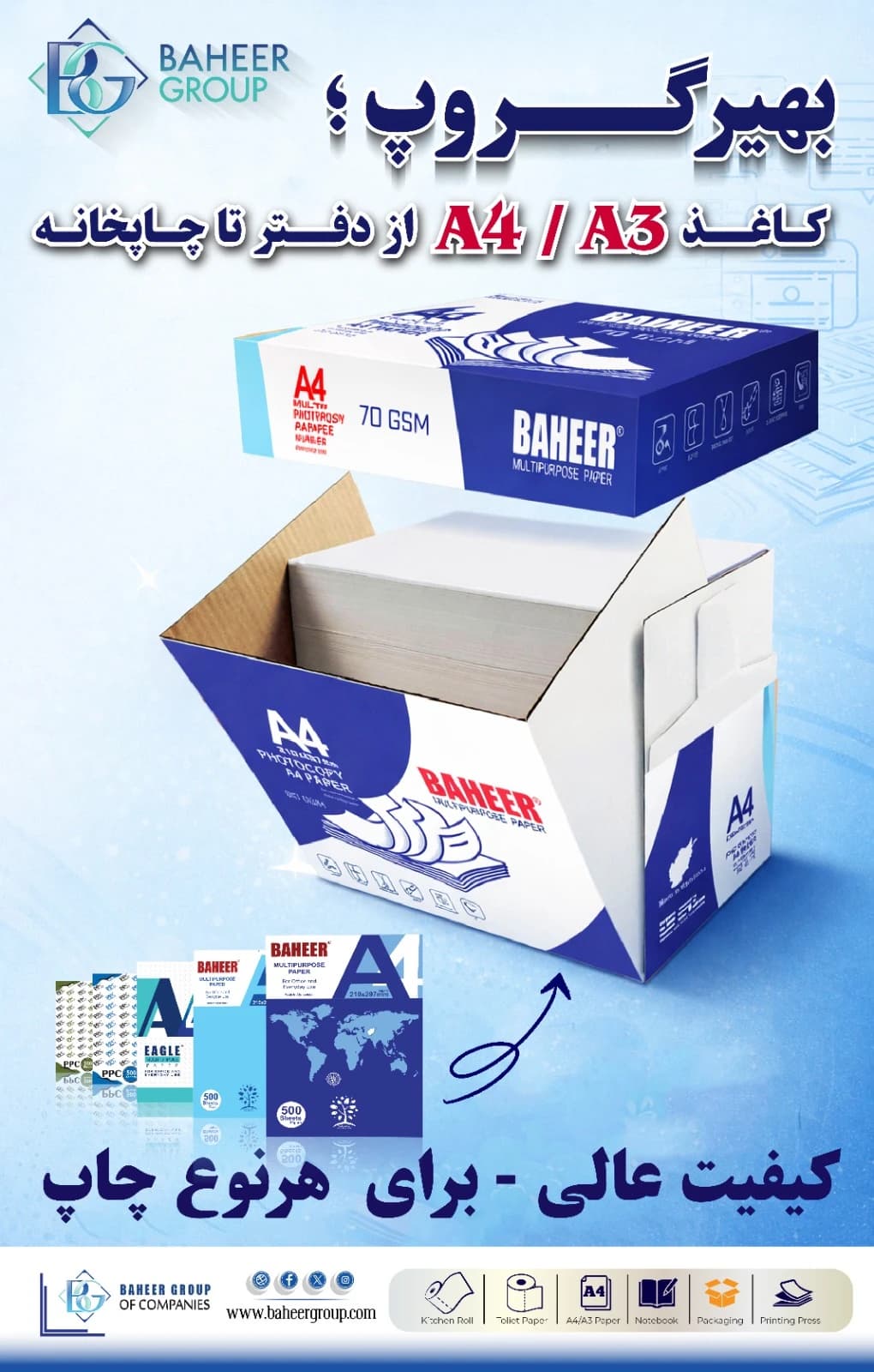 Office paper range